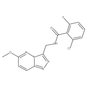 2-chloro-6-fluoro-N-((6-methoxy-[1,2,4]triazolo[4,3-b]pyridazin-3-yl)methyl)benzamide Structure
