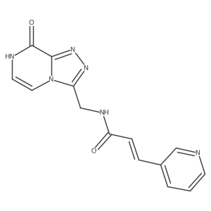 (Z)-N-((8-hydroxy-[1,2,4]triazolo[4,3-a]pyrazin-3-yl)methyl)-3-(pyridin-3-yl)acrylamide Structure