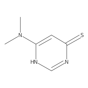 6-(dimethylamino)-1H-pyrimidine-4-thione结构式