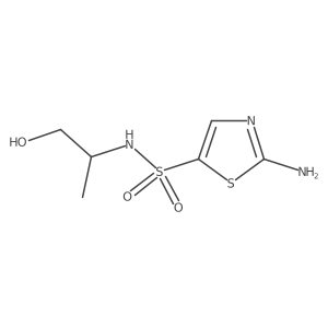 2-amino-N-(1-hydroxypropan-2-yl)thiazole-5-sulfonamide Structure