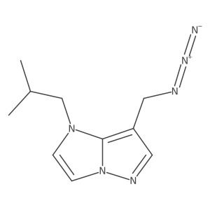 7-(azidomethyl)-1-isobutyl-imidazo[1,2-b]pyrazole结构式