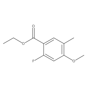 Ethyl 2-fluoro-4-methoxy-5-methylbenzoate Structure
