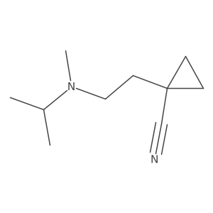 1-{2-[Methyl(propan-2-yl)amino]ethyl}cyclopropane-1-carbonitrile Structure