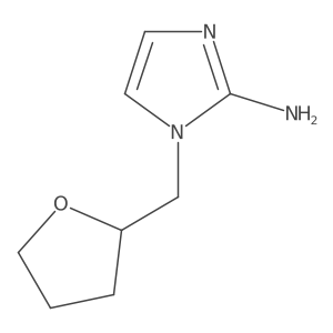 1-{[(2R)-oxolan-2-yl]methyl}-1H-imidazol-2-amine结构式