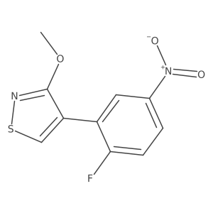 4-(2-Fluoro-5-nitrophenyl)-3-methoxy-1,2-thiazole Structure