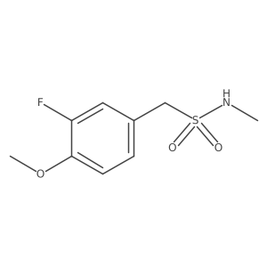 1-(3-fluoro-4-methoxyphenyl)-N-methylmethanesulfonamide Structure