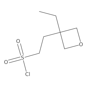 2-(3-Ethyloxetan-3-yl)ethane-1-sulfonyl chloride结构式