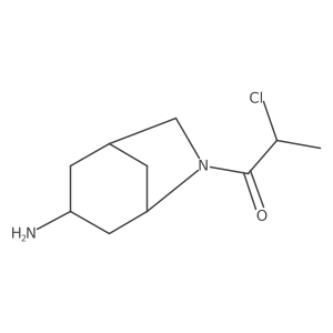 1-{3-Amino-6-azabicyclo[3.2.1]octan-6-yl}-2-chloropropan-1-one Structure