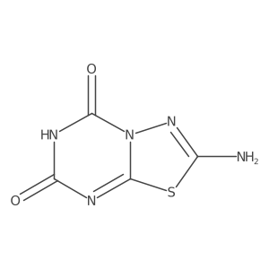 2-amino-7-hydroxy-5H-[1,3,4]thiadiazolo[3,2-a][1,3,5]triazin-5-one结构式