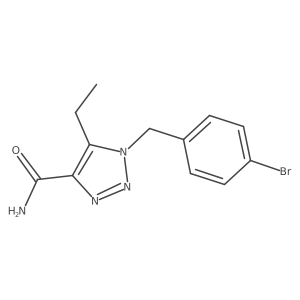 1-[(4-bromophenyl)methyl]-5-ethyl-1H-1,2,3-triazole-4-carboxamide Structure