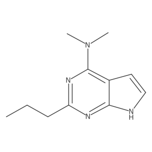 N,N-dimethyl-2-propyl-7H-pyrrolo[2,3-d]pyrimidin-4-amine Structure