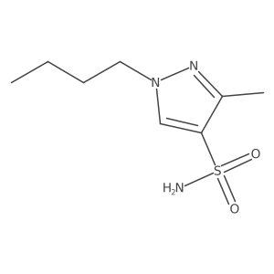 1-butyl-3-methyl-1H-pyrazole-4-sulfonamide Structure