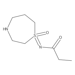 N-(1-oxo-1,4-thiazepan-1-ylidene)propanamide Structure