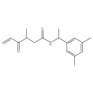 N-({[1-(3,5-dimethylphenyl)ethyl]carbamoyl}methyl)-N-methylprop-2-enamide结构式