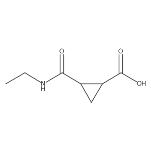 rac-(1R,2R)-2-(ethylcarbamoyl)cyclopropane-1-carboxylic acid Structure