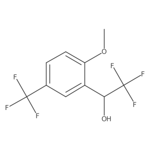 (1S)-2,2,2-trifluoro-1-[2-methoxy-5-(trifluoromethyl)phenyl]ethan-1-ol结构式