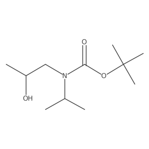 tert-butyl N-[(2S)-2-hydroxypropyl]-N-(propan-2-yl)carbamate结构式