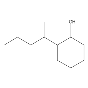 rac-(1R,2S)-2-(pentan-2-yl)cyclohexan-1-ol结构式