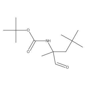 tert-butyl N-(2,4,4-trimethyl-1-oxopentan-2-yl)carbamate结构式