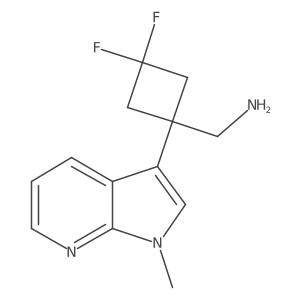 (3,3-difluoro-1-{1-methyl-1H-pyrrolo[2,3-b]pyridin-3-yl}cyclobutyl)methanamine Structure