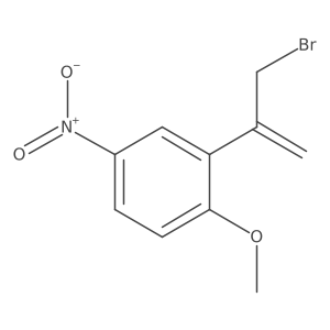 2-(3-Bromoprop-1-en-2-yl)-1-methoxy-4-nitrobenzene Structure