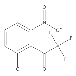 1-(2-Chloro-6-nitrophenyl)-2,2,2-trifluoroethan-1-one结构式
