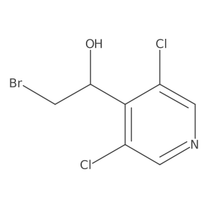 2-Bromo-1-(3,5-dichloropyridin-4-yl)ethan-1-ol Structure