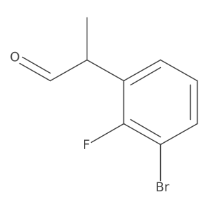 2-(3-Bromo-2-fluorophenyl)propanal Structure