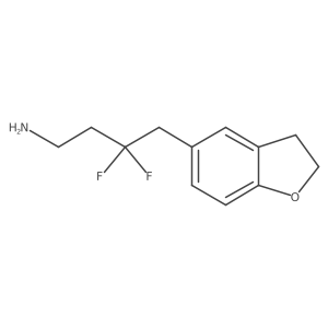 4-(2,3-Dihydro-1-benzofuran-5-yl)-3,3-difluorobutan-1-amine结构式