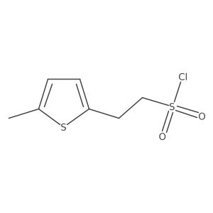2-(5-Methylthiophen-2-yl)ethane-1-sulfonyl chloride结构式