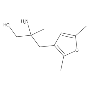 2-Amino-3-(2,5-dimethylfuran-3-yl)-2-methylpropan-1-ol Structure