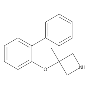 3-Methyl-3-(2-phenylphenoxy)azetidine结构式