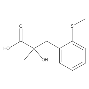 2-Hydroxy-2-methyl-3-[2-(methylsulfanyl)phenyl]propanoic acid结构式