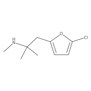 [1-(5-Chlorofuran-2-yl)-2-methylpropan-2-yl](methyl)amine结构式