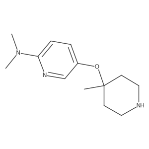 N,N-dimethyl-5-[(4-methylpiperidin-4-yl)oxy]pyridin-2-amine Structure