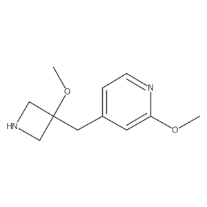 2-Methoxy-4-[(3-methoxyazetidin-3-yl)methyl]pyridine Structure