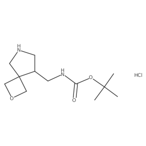 Tert-butyl N-(2-oxa-7-azaspiro[3.4]octan-5-ylmethyl)carbamate;hydrochloride Structure