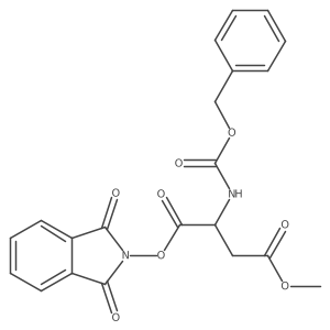 1,3-dioxo-2,3-dihydro-1H-isoindol-2-yl 1-methyl (3S)-3-{[(benzyloxy)carbonyl]amino}butanedioate结构式
