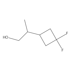 (2S)-2-(3,3-Difluorocyclobutyl)propan-1-ol结构式