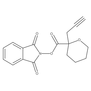 1,3-dioxo-2,3-dihydro-1H-isoindol-2-yl 2-(prop-2-yn-1-yl)oxane-2-carboxylate Structure