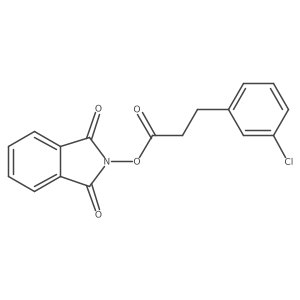 1,3-dioxo-2,3-dihydro-1H-isoindol-2-yl 3-(3-chlorophenyl)propanoate结构式