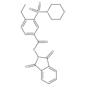 1,3-dioxo-2,3-dihydro-1H-isoindol-2-yl 4-ethyl-3-(morpholine-4-sulfonyl)benzoate结构式