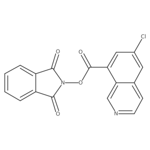 1,3-dioxo-2,3-dihydro-1H-isoindol-2-yl 6-chloroisoquinoline-8-carboxylate结构式