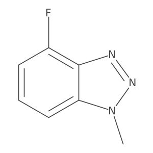 4-Fluoro-1-methyl-1H-benzo[d][1,2,3]triazole结构式