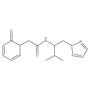 N-(3-methyl-1-(2H-1,2,3-triazol-2-yl)butan-2-yl)-2-(6-oxopyridazin-1(6H)-yl)acetamide Structure