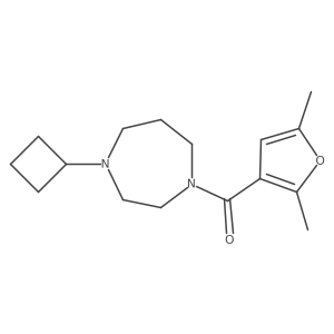 (4-cyclobutyl-1,4-diazepan-1-yl)-(2,5-dimethyl-3-furyl)methanone结构式