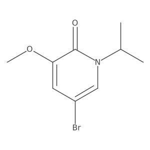 5-Bromo-1-isopropyl-3-methoxypyridin-2(1H)-one Structure
