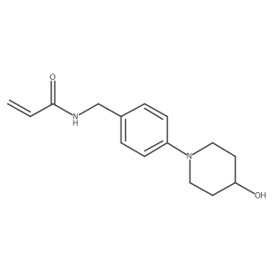 N-[[4-(4-Hydroxypiperidin-1-yl)phenyl]methyl]prop-2-enamide结构式