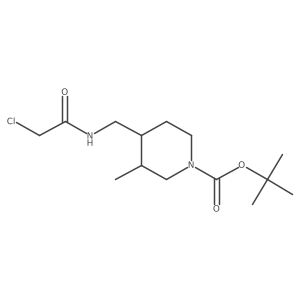Tert-butyl 4-[(2-chloroacetamido)methyl]-3-methylpiperidine-1-carboxylate Structure
