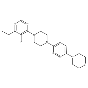 4-{6-[4-(6-Ethyl-5-fluoropyrimidin-4-yl)piperazin-1-yl]pyridazin-3-yl}morpholine结构式